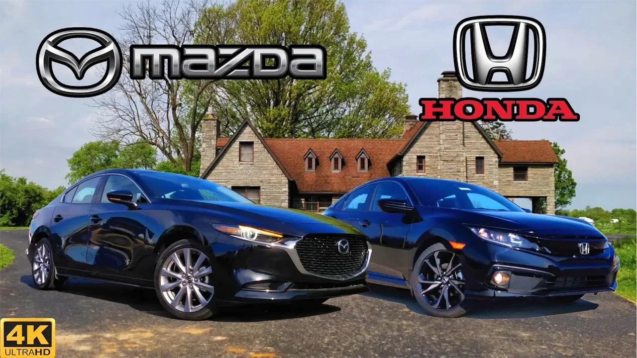 BATTLE OF THE BEST -- 2019 Mazda 3 Select vs. 2019 Honda Civic Sport: Comparison