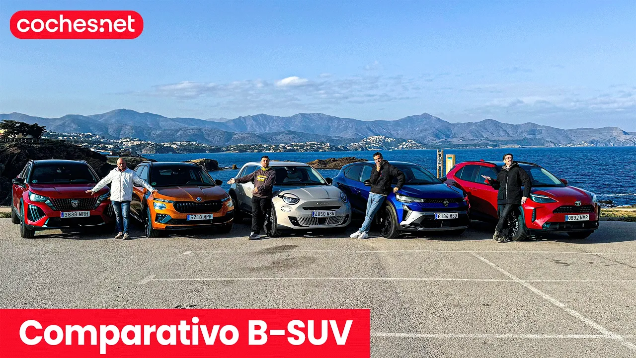 Comparativa SUV Compactos: Renault Captur, Toyota Yaris Cross, Peugeot 2008, Skoda Kamiq y Fiat 600