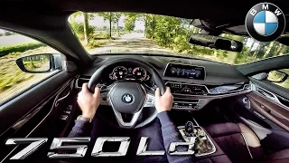BMW 7 Series 750d Xdrive POV Test Drive & Sound