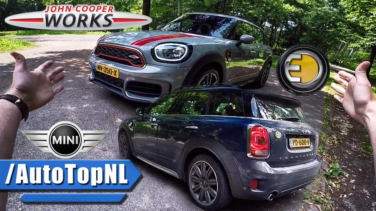 Mini Countryman 2017 JCW 231HP & 224HP Cooper S Hybrid REVIEW POV Test Drive by AutoTopNL