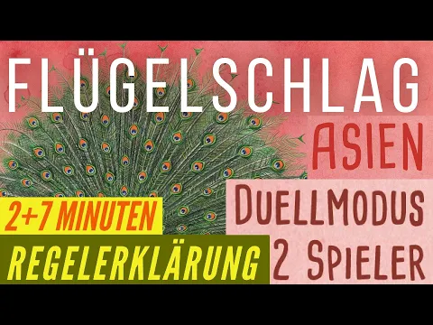 Flügelschlag Asien Erweiterung Regeln Anleitung Duel Version 2 Spieler + Übersicht