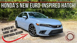 The 2022 Honda Civic Hatchback Is A 5-Door Si With A Euro-Inspired Design