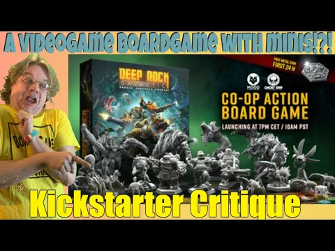 DEEP ROCK GALACTIC - THE BOARD GAME - Kickstarter Critique Review