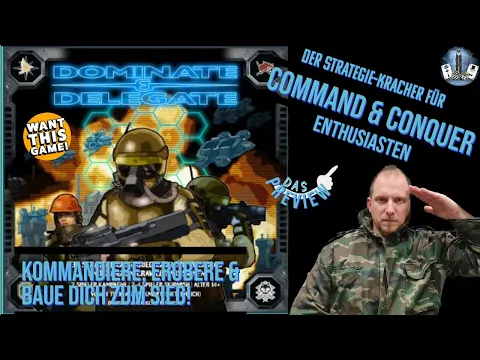 Dominate & Delegate: Kommandiere & Erobere dich zum Sieg! Das Brettspiel für Command & Conquer Fans!