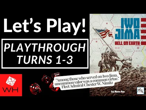 Let's Play! Iwo Jima: Hell on Earth | Wargame | Boardgame | Solo | WW2 | Playthrough