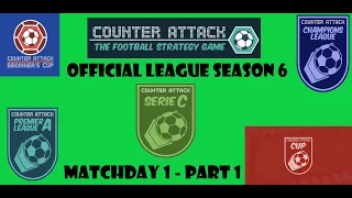 Counter Attack Season 6 Match 1 Part 1 Online Tabletopia Official League Playthrough
