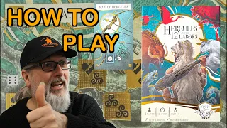 How to Play Hercules and the 12 Labors | A Solo Board Game from Tyler J Brown | Envy Born Games