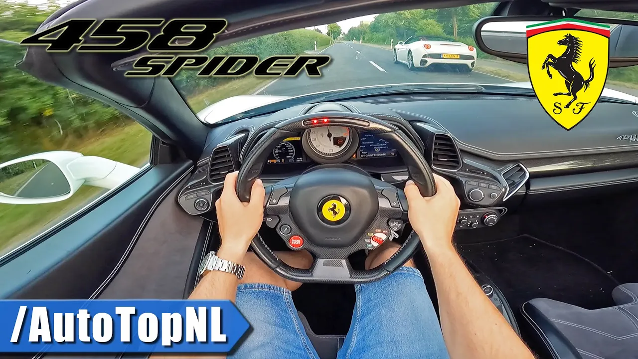 Ferrari 458 Spider POV *9000RPM* Test Drive by AutoTopNL