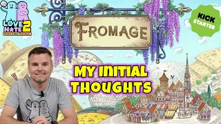 Initial thoughts on Fromage from @r2igames Coming to #kickstarter #boardgames