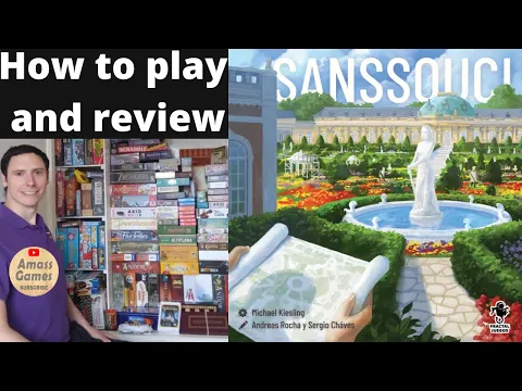 Sanssouci how to setup play and review #azul #abstract #spiel #strategy #amassgames #4k #boardgame