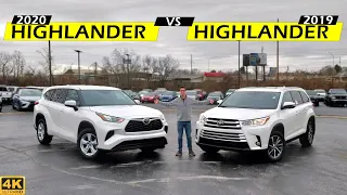 WORTH THE UPGRADE?? | 2020 Toyota Highlander vs. 2019 Toyota Highlander: Comparison