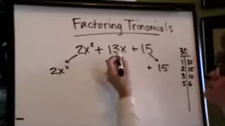 factoring trinomials with "a" greater than 1 factoring trinomials with "a" greater than 1