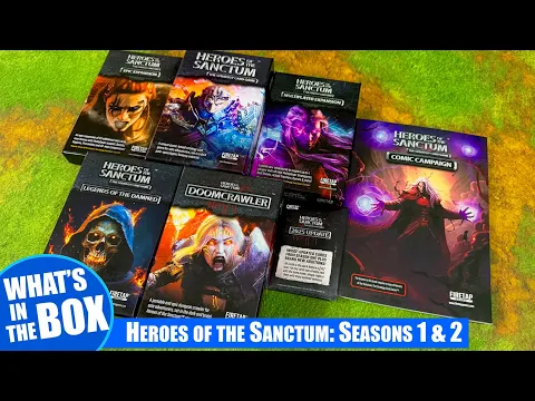 HEROES OF THE SANCTUM the STRATEGY CARD GAME & DOOMCRAWLER | Season 1 & 2 Unboxing | Firetap Games