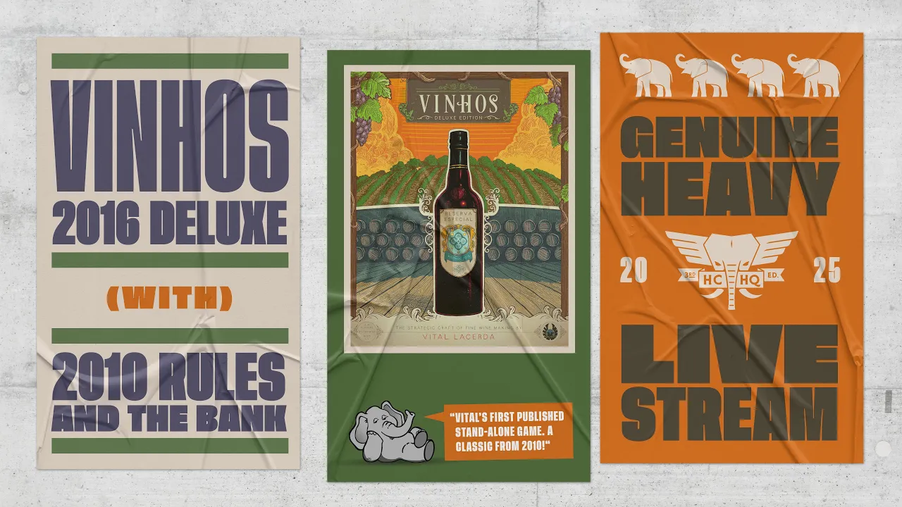 VInhos Deluxe Edition (Revisited) -  4p Play-through, & Roundtable Discussion by Heavy Cardboard