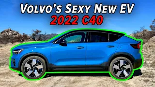 Volvo's Newest EV Is Also Their First "Coupe" Crossover | 2022 Volvo C40 Recharge