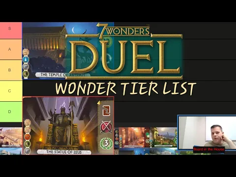2023 Wonders Tier List 7 Wonders Duel | Base Game
