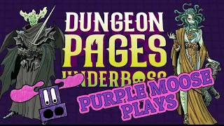 Purple Moose Plays...Dungeon Pages Underboss PNP - Kickstarter Preview