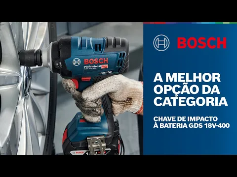 Chave de Impacto Bosch Com Impacto a Bateria Brushless 18V 1/2 GDS 18V-400