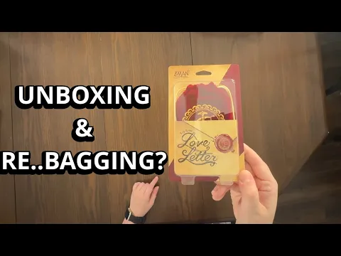 Love Letter - Card Game Quick Unboxing & Rebagging - What's in the Box?