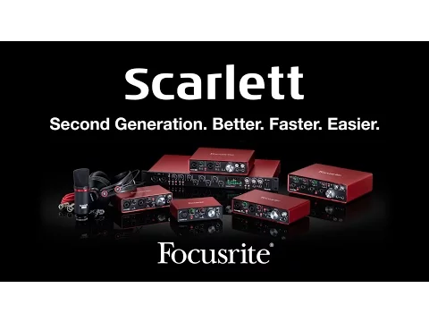Product video thumbnail for Focusrite Scarlett 2i2 USB Audio Interface with ADM7 Dynamic Vocal Mic