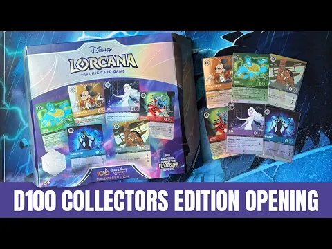 Disney Lorcana D100 Collector's Edition Box Opening Unboxing TCG - Rise of the Floodborn