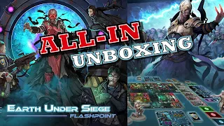 Unboxing: Earth Under Siege: Flashpoint [EXTINCTION PLEDGE (ALL-IN)] [KICKSTARTER]