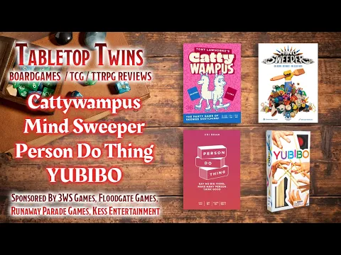 [TABLETOP TWINS] Cattywampus, Mind Sweeper, Person Do Thing, YUBIBO - Let's Play