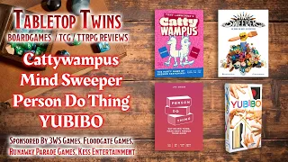 [TABLETOP TWINS] Cattywampus, Mind Sweeper, Person Do Thing, YUBIBO - Let's Play