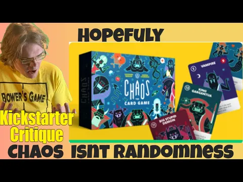 Chaos: The Card Game- Kickstarter Critique Review