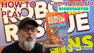 Robo Rescue Origins | Play solo or with friends | Free Game coming to kickstarter soon | How to Play