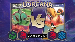 Disney Lorcana Trading Card Game Gameplay - Starter Deck Duel