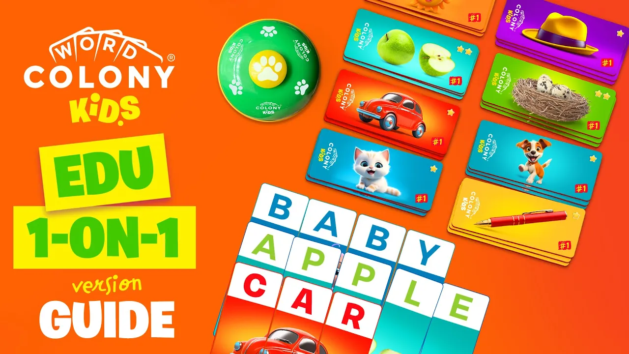 Word Colony Kids: Edu 1-on-1 Guide, Board Game for Kids 5+ #kidsgames #gameplay
