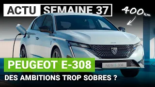 La Peugeot 308 électrique arrive mais voit petit...
