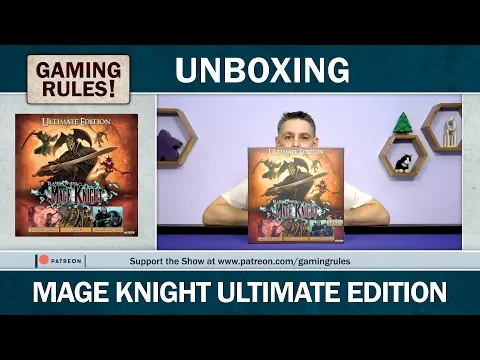 Mage Knight Ultimate Edition: Gaming Rules! Unboxing