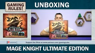 Mage Knight Ultimate Edition: Gaming Rules! Unboxing