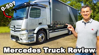 New Mercedes eActros review - they let me launch and brake test it 😂