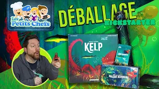 Le Jeu Kelp version Deluxe Kickstarter Déballage (unboxing) | Les Petits Chefs
