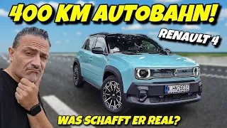 Renault 4 E-Tech Autobahnreichweite im Test. Wie weit kommt er wirklich? #ev