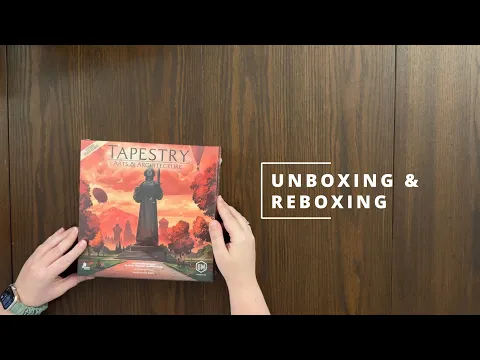 Tapestry: Arts & Architecture Board Game Expansion - Unboxing and Reboxing - What's in the Box