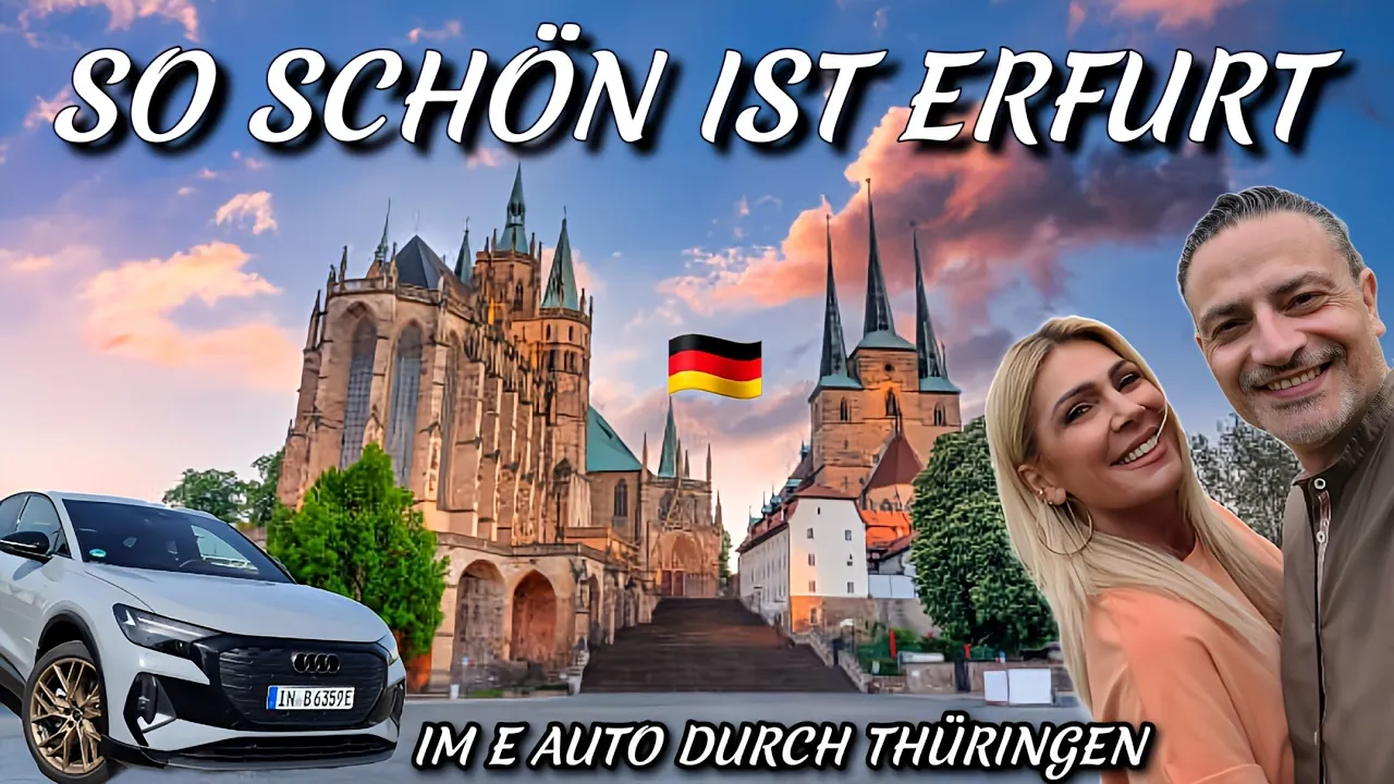 Thüringens schönste Stadt! Erfurt Roadtrip im E Auto Audi Q4 e-tron.