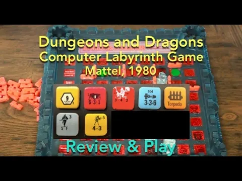 Dungeons and Dragons Computer Labyrinth Game (Mattel) Review & How to Play