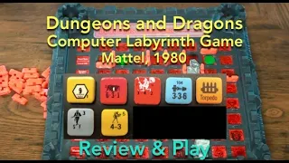 Dungeons and Dragons Computer Labyrinth Game (Mattel) Review & How to Play