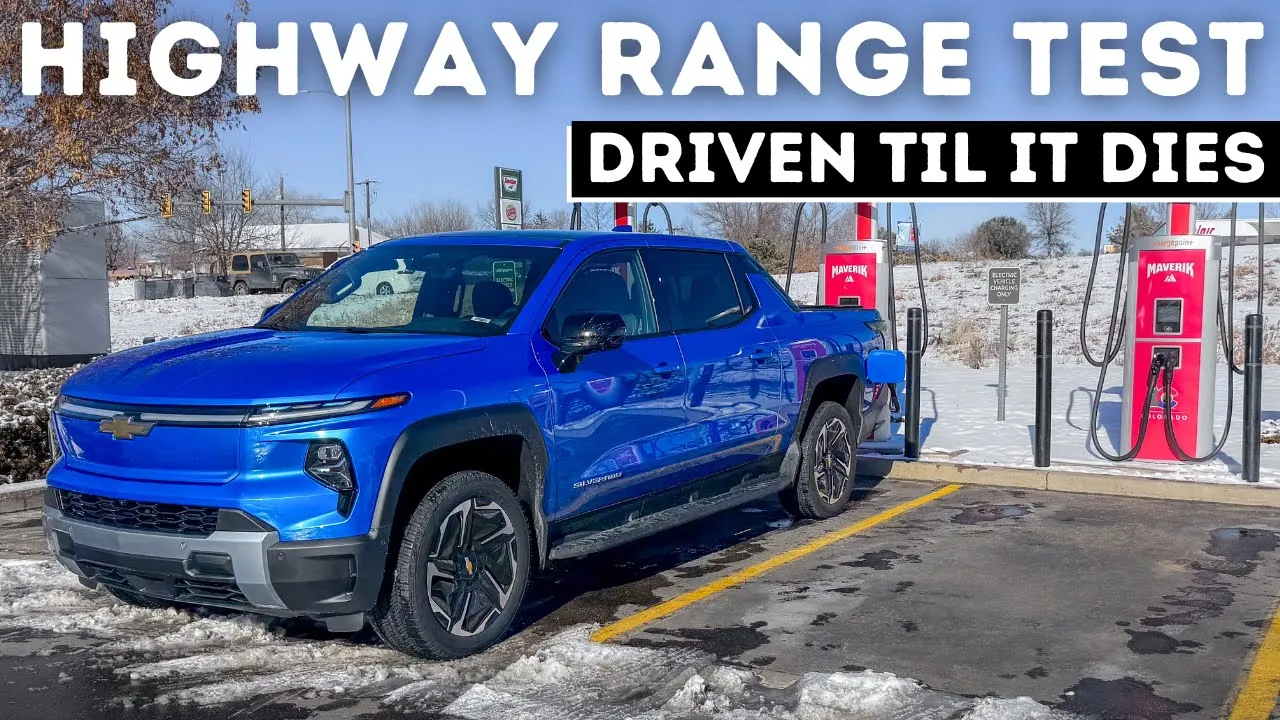 The Silverado EV LT Extended Range Impresses Us In Cold Weather! 70-MPH  Highway Range Test