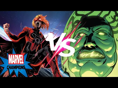 I heard you struck my son: Marvel Champions Galactic Storm Custom Content Supergirl vs Kree Sentry