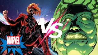 I heard you struck my son: Marvel Champions Galactic Storm Custom Content Supergirl vs Kree Sentry