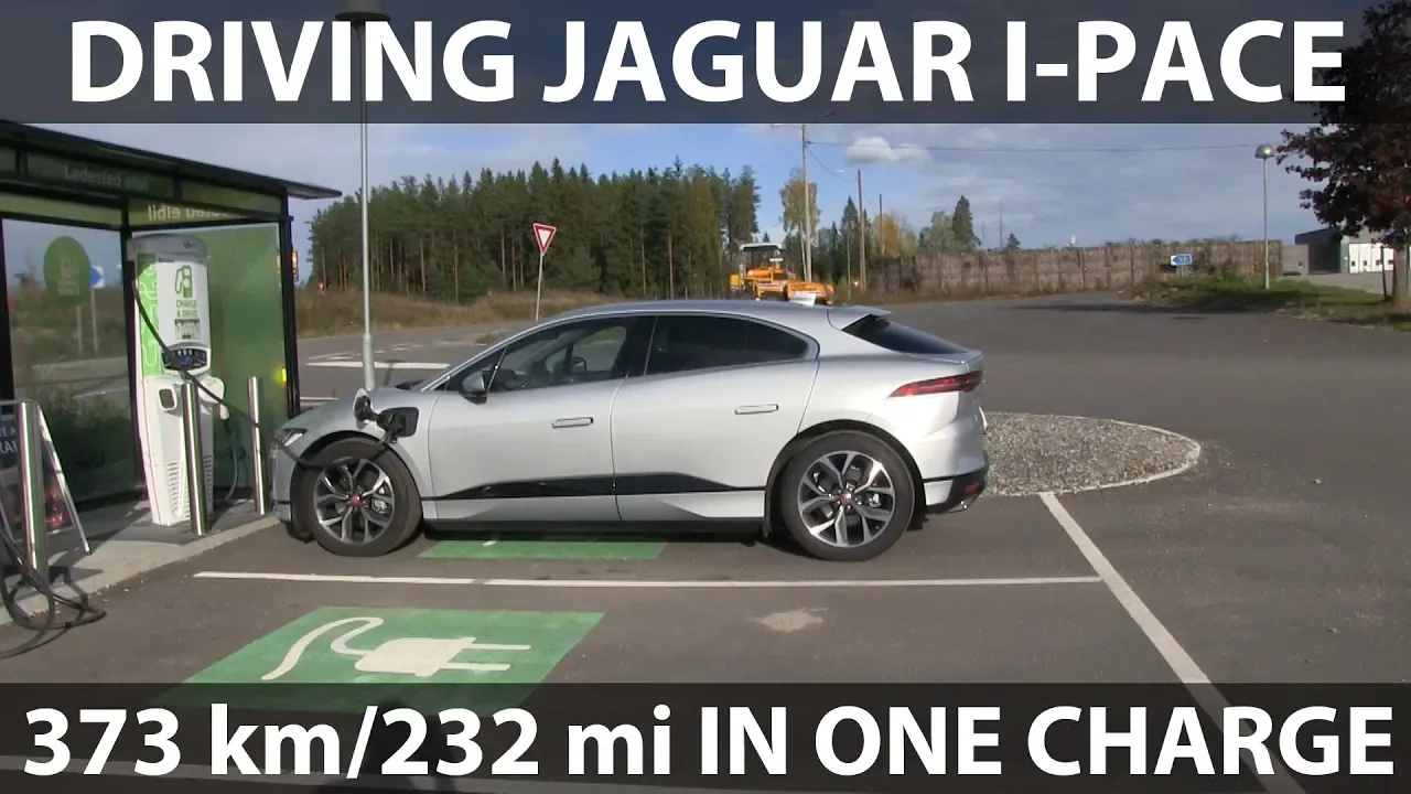 I-Pace range test at 90 km/h, 56 mph
