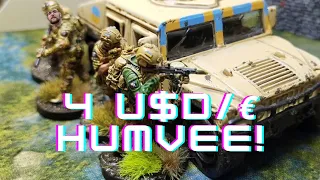 4 USD/Euro Humvee for 28mm Modern Wargaming! - Wargaming on Budget