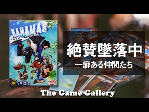 【バハマ】- 墜落している途中にパラシュートと現金を取り合うパーティー系ゲームです / ボードゲーム
