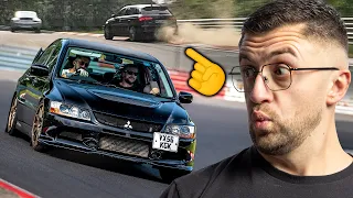 Lancer EVO 9 vs. Audi Understeer! (RS3 Almost Crashed)