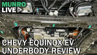 Chevy Equinox EV Underbody Review: Chassis, Suspension, Body Structure & SORB Analysis